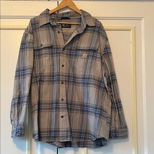 Carhartt Black and Gray Checkered Shirt